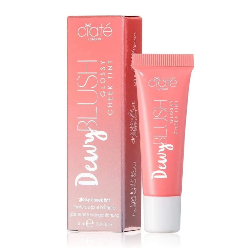 Ciate Dewy Blush Glossy Cheek Tint Shade Papaya - Picture 1 of 6